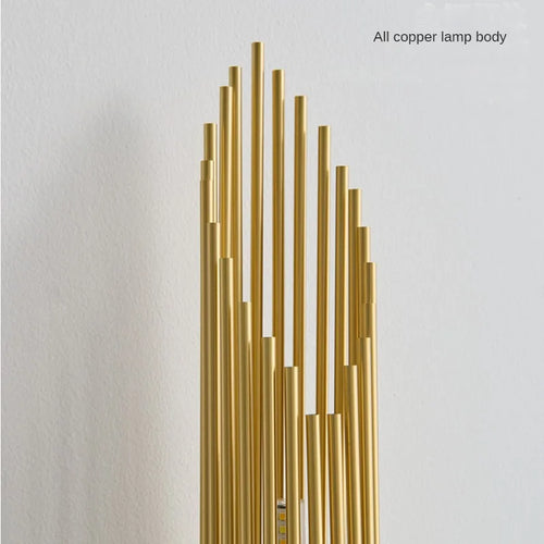applique murale rétro en cuivre pour décoration intérieure élégante