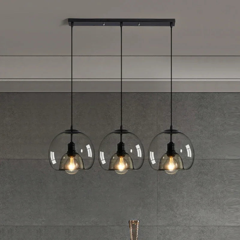 Suspension boule en verre design moderne décoratif intérieur - vue 3 sur 12