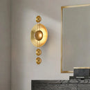 applique murale art déco en métal doré lampe créative