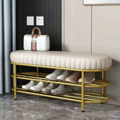 tabouret design pour entrée et rangement chaussures - vue 5 sur 7
