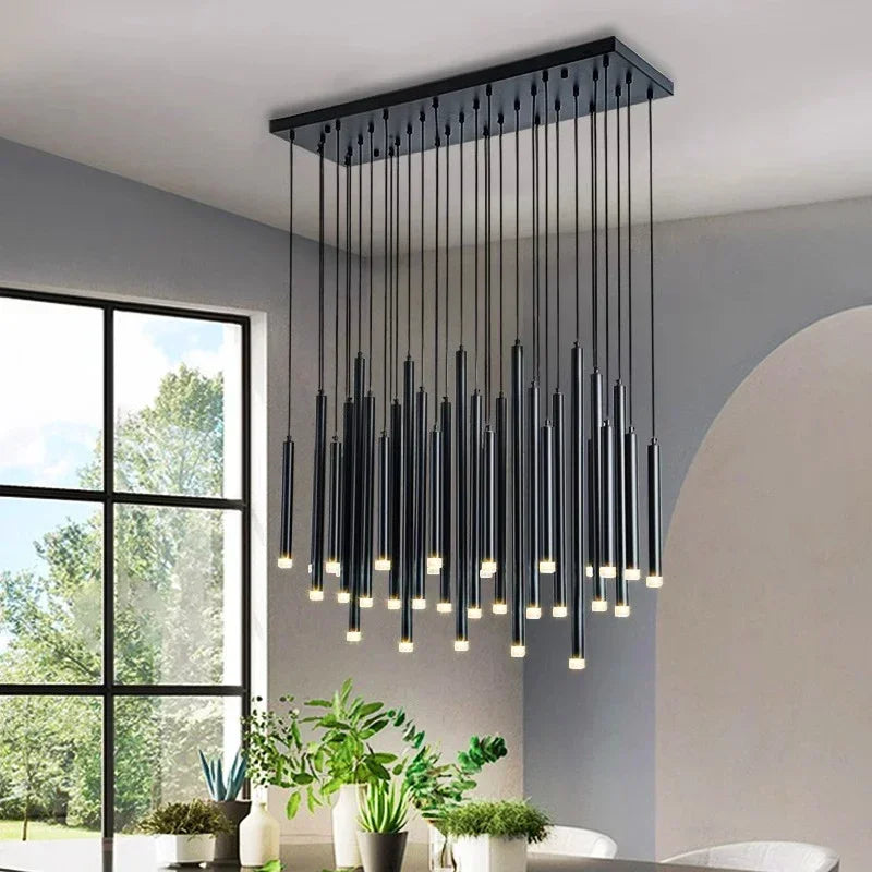 lustre moderne en goutte d'eau pour éclairage intérieur 2024 - vue 5 sur 6