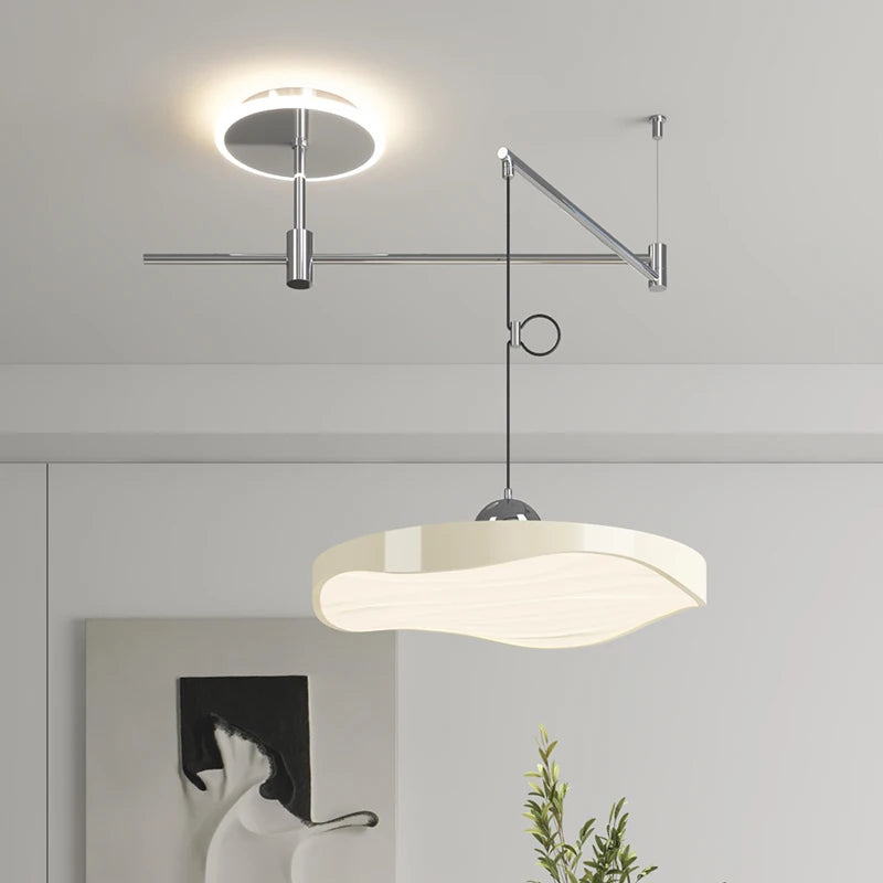 Lustre réglable salle à manger moderne LED éclairage bureau étude chambre - vue 5 sur 11