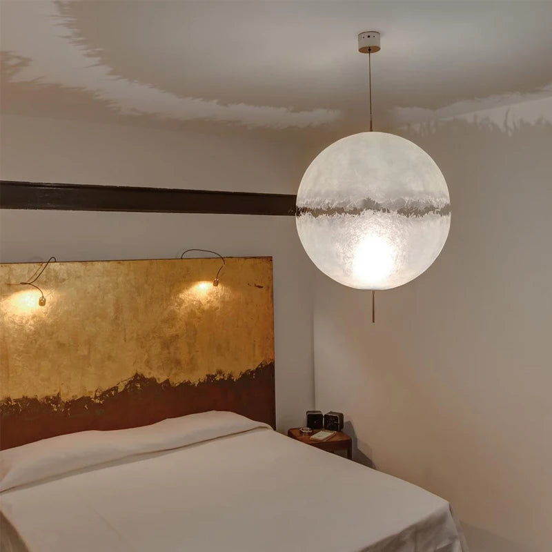 Créativité nordique Led lune suspension lumières salon salle à manger chambre décor à la maison lustre Bar Loft chevet lampe suspendue luminaire - vue 5 sur 15