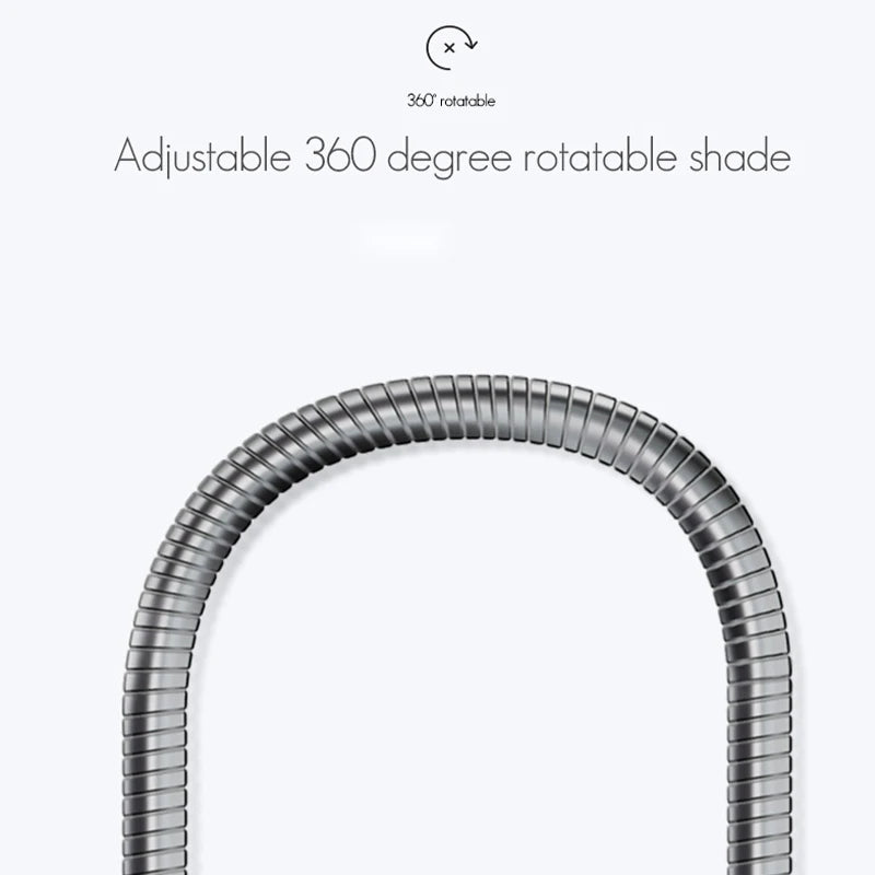 lampe de bureau en aluminium à led ultra mince rotative pour soins des yeux - vue 6 sur 7