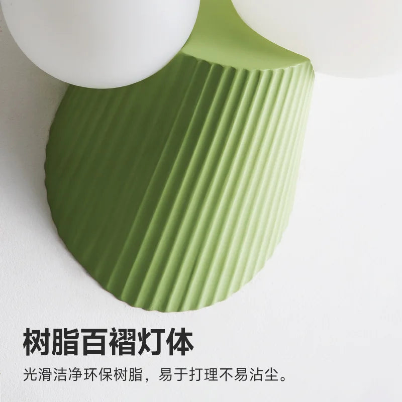 applique murale led cactus en résine verre pour étude