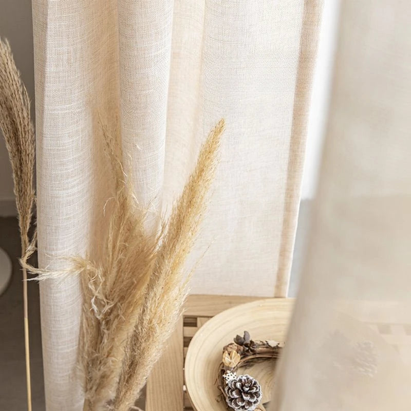 Rideau japonais plissé minimaliste pour salon chambre baie - vue 4 sur 11