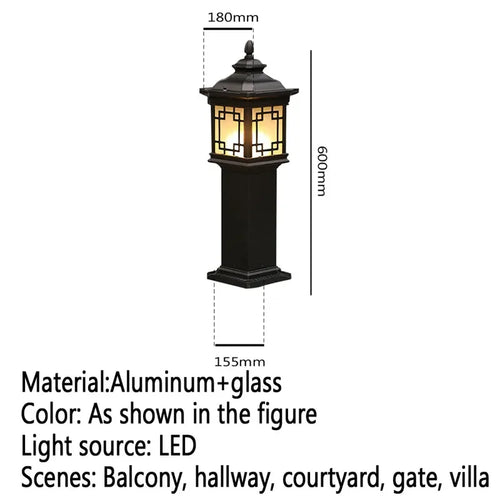 Moderne LED-Außenleuchte für Garten und Hof