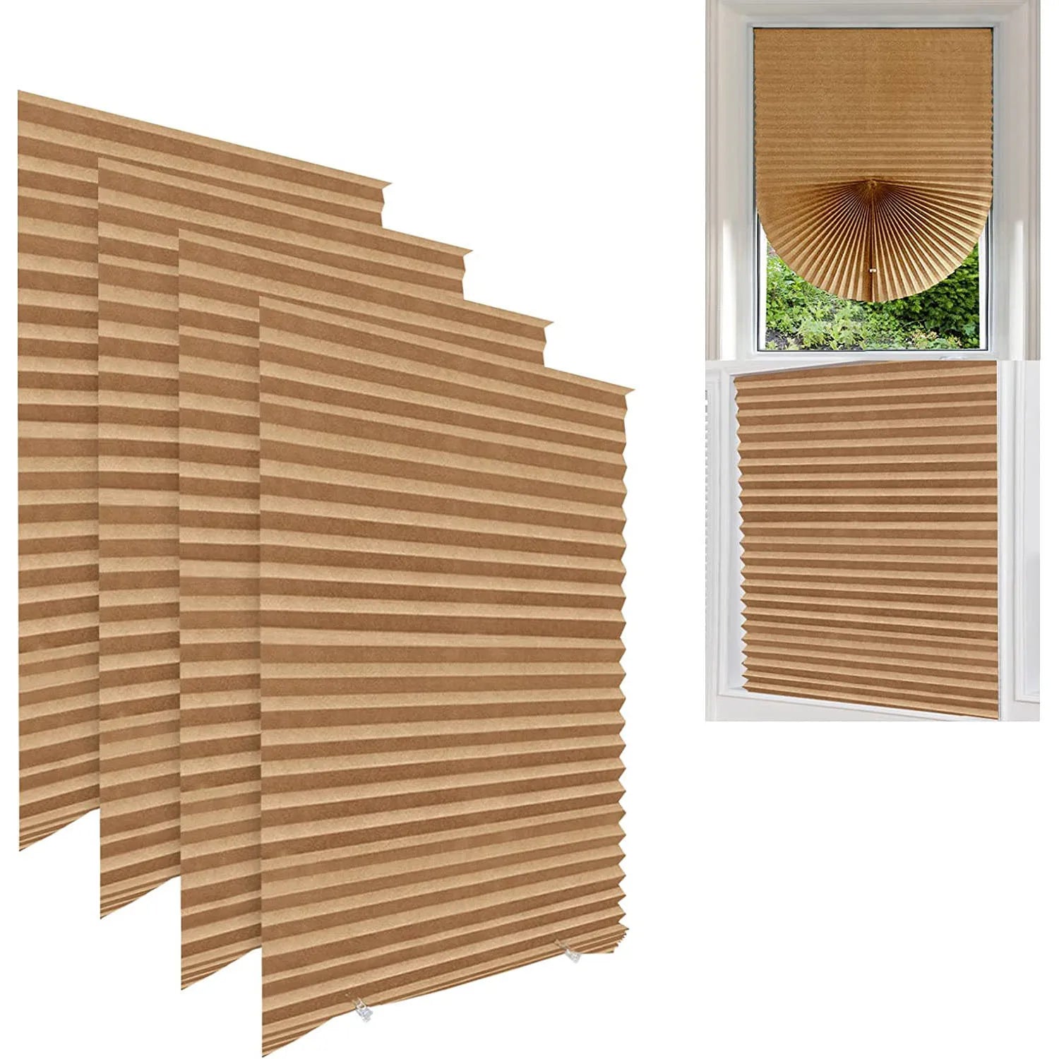 Store enroulable zébré occultant pour fenêtres et portes