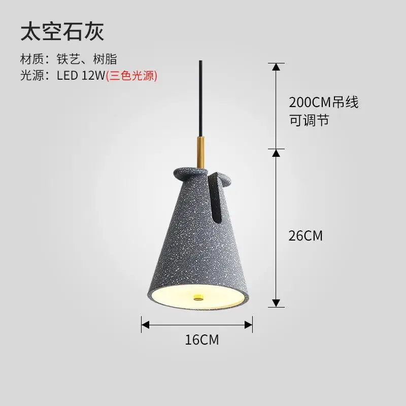 suspension nordique en terrazzo pour un éclairage moderne - vue 10 sur 12