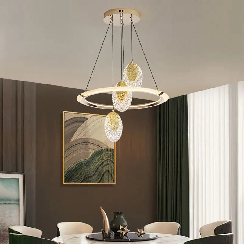 lustre en cristal lumineux moderne pour décoration intérieure élégante - vue 7 sur 10