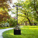 lanterne solaire extérieure avec 18 lumières led étanche et capteur nocturne