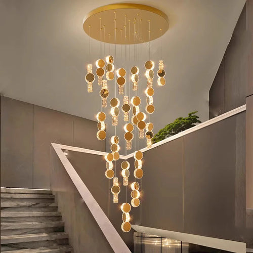 lustre led moderne suspendu éclairage intérieur décoratif - vue 5 sur 14
