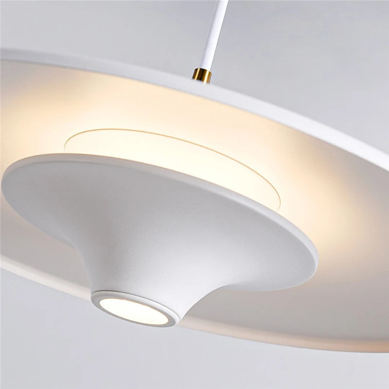 suspension led modernes simples et créatives nordiques - vue 7 sur 14