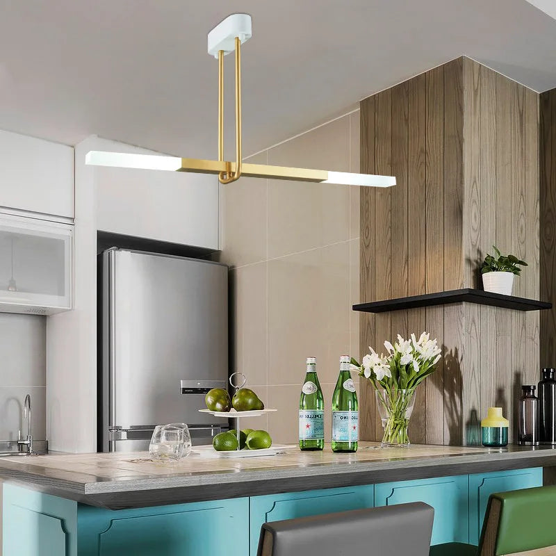 lustre led créatif en forme de u pour éclairage moderne - vue 4 sur 10