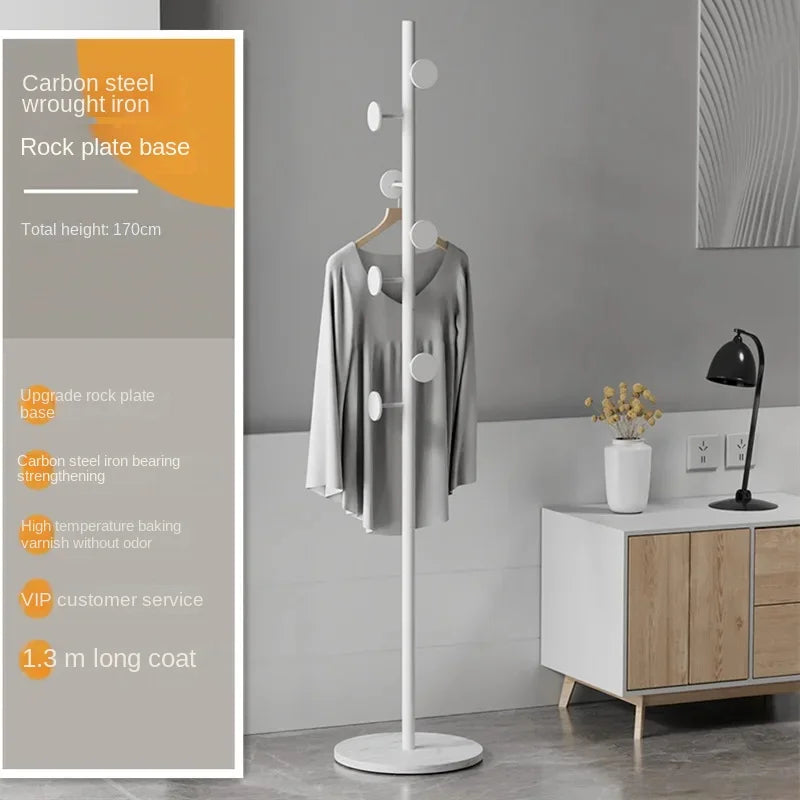 porte-manteau luxe sur pied avec rangement multifonction et crochets - vue 9 sur 14
