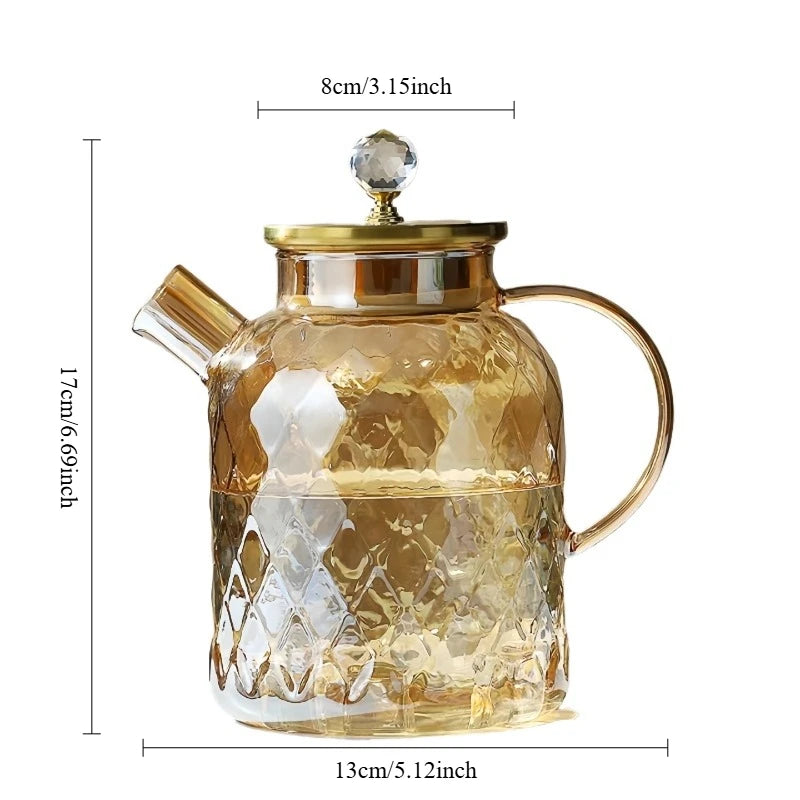 Carafe verre borosilicate grande capacité résistante chaleur - vue 7 sur 7