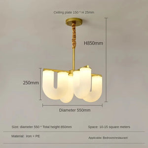 LED-Pendelleuchte nordisches Design aus Eisen für moderne Innenräume