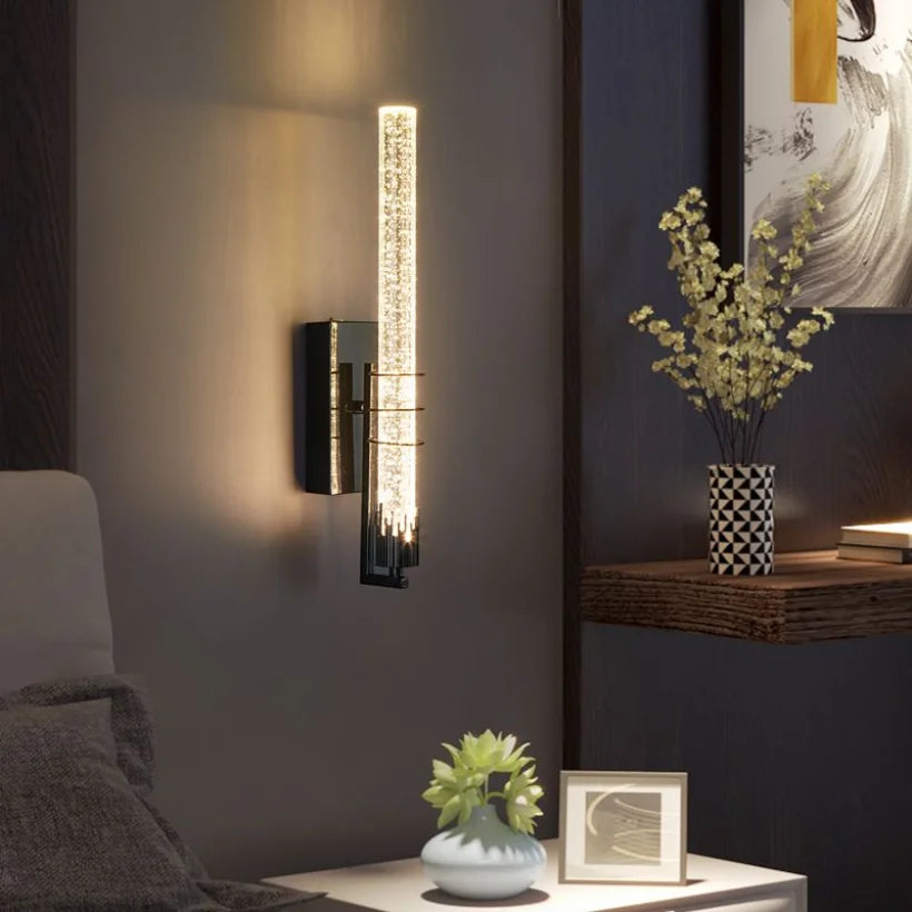 Applique murale Led nordique en cristal - vue 6 sur 8