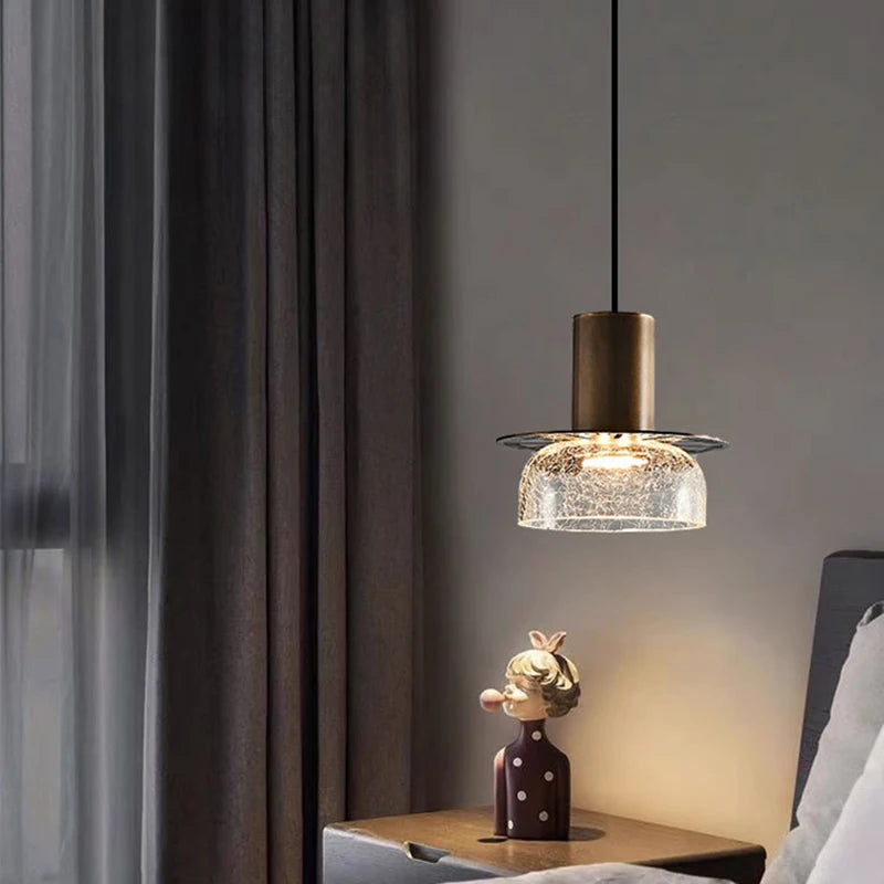suspension créative en verre pour éclairage intérieur réglable - vue 4 sur 12