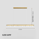 Moderner minimalistischer Kronleuchter in Schwarz-Gold für Pendelleuchten