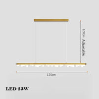 Moderner minimalistischer Kronleuchter in Schwarz-Gold für Pendelleuchten
