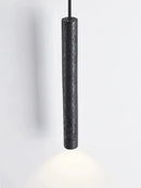 Led lustre chambre chevet suspension lampe Tube longue ligne petite lumière naturelle pierre noire maison chambre décoration luminaire