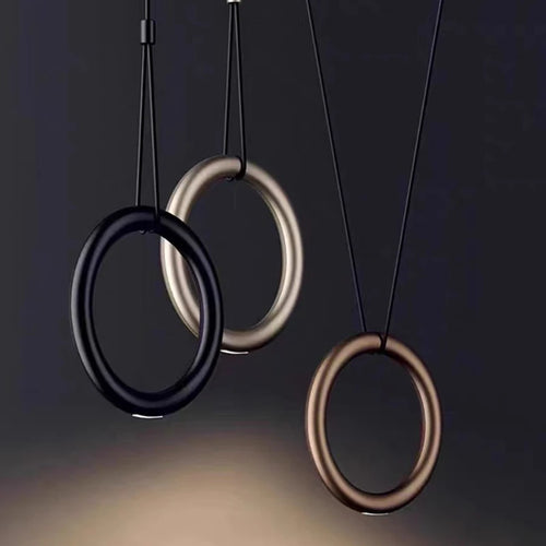 Art-déco-Pendelleuchte mit verstellbarem Ring 4.000 K - vue 2 sur 10
