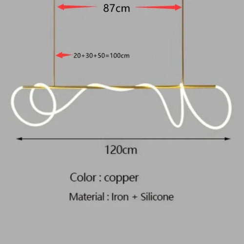 lustre design nordique à led intensité variable pour intérieur