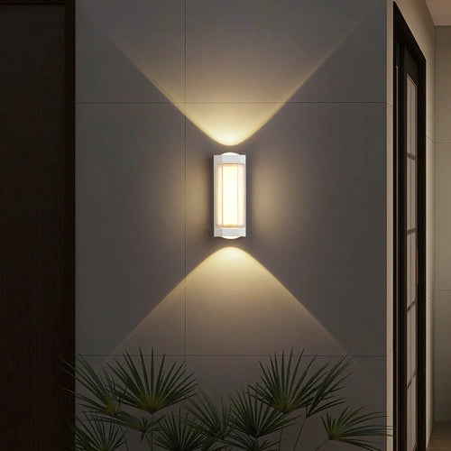 Applique murale étanche moderne IP65 porche allée balcon lumière porte d'entrée garage porche décoration de jardin éclairage applique murale extérieure - vue 6 sur 6
