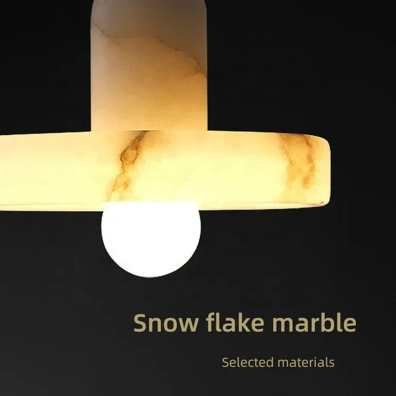 suspension en marbre naturel pour décoration intérieure moderne - vue 6 sur 7
