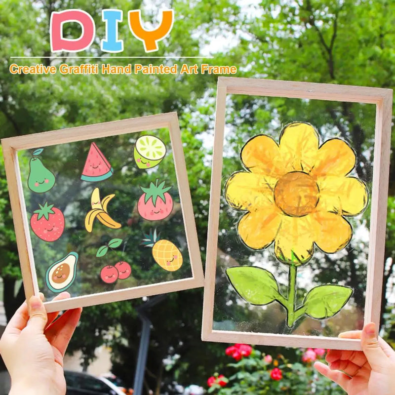 cadre photo en bois et verre acrylique pour enfants
