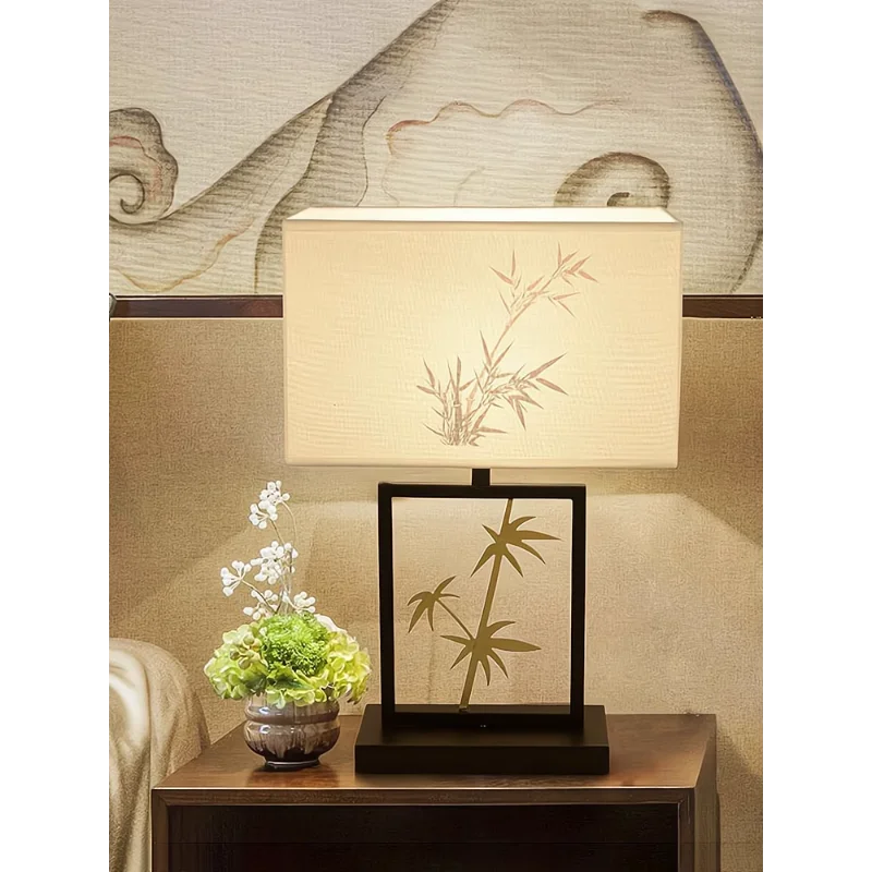lampe de table rétro chinoise pour décoration intérieure créative et chaleureuse - vue 3 sur 7