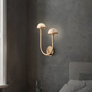 applique murale vintage double demi boule led marbre