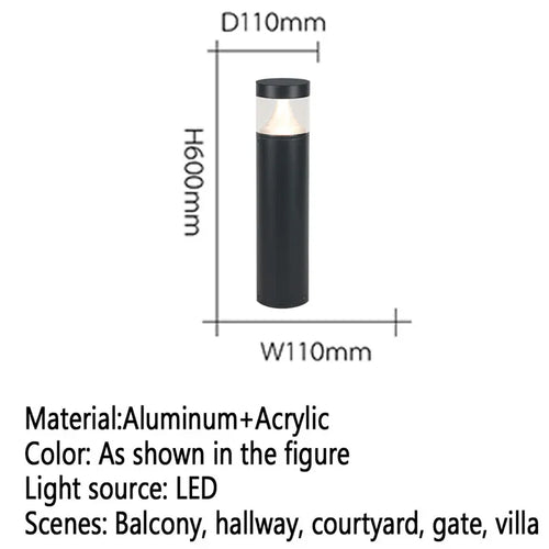 Moderne LED-Außenleuchte für Garten und Hof - vue 42 sur 47