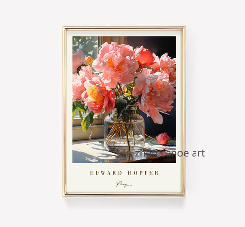 bibliothèque d'art classique edward hopper affiches modernes décor mural