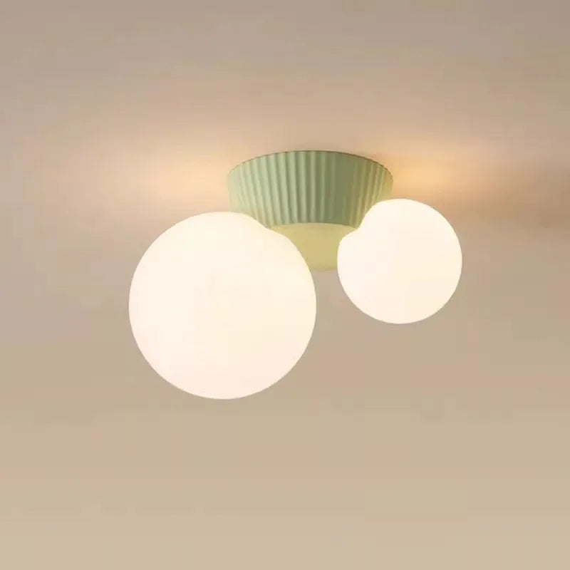 Plafonnier Moderne LED Crème Vent Simple Allée Lumière Porche Balcon Chambre Repas Chambre D'enfant Crème