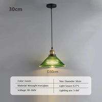 Pendelleuchte aus gestreiftem Glas für dekorative Innenbeleuchtung