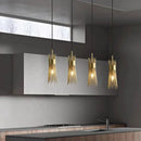lustre en cuivre plein led créatif suspendu pour décoration maison