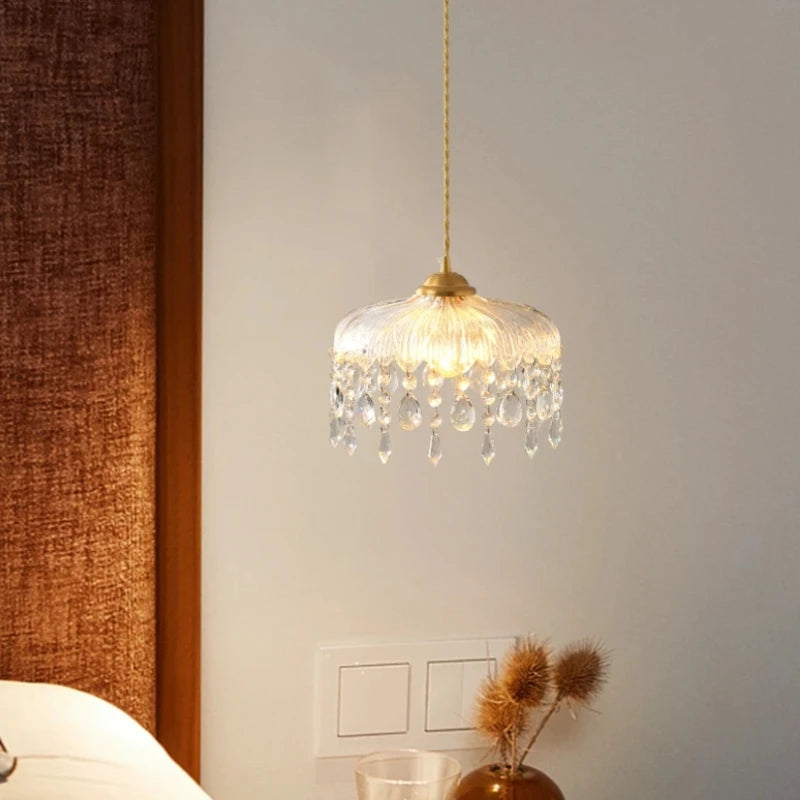 suspension en verre moderne design rétro pour décoration intérieure luxe - vue 3 sur 13