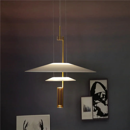 Moderne Pendelleuchte aus Acryl im nordischen Designerstil - vue 4 sur 14