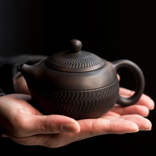 Théière kung fu artisanale en céramique style chinois