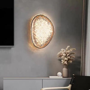 Luxuriöse Kristall-Wandleuchte mit LED-Licht