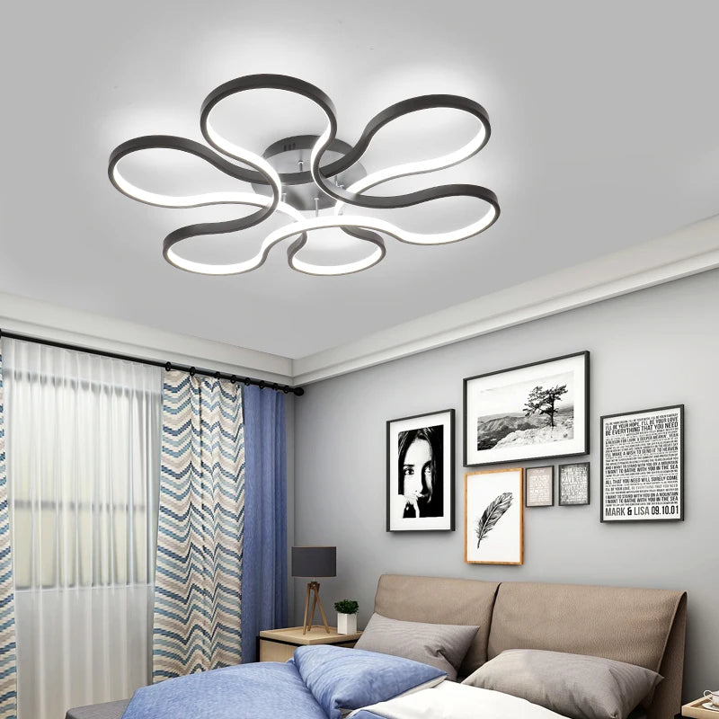 lustre moderne led créatif en aluminium pour restaurant bar - vue 7 sur 11