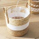 panier en osier naturel pour jardin et rangement décoratif