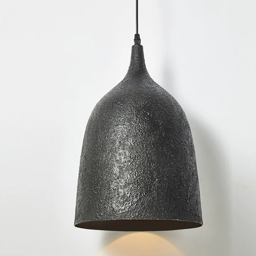 suspension Moderne E27 LED ronde en métal rétro salle à manger Style silencieux fer noir en forme de cloche chambre modèle chambre