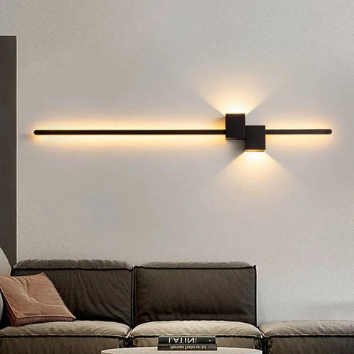 LED-Wandleuchte minimalistisch mit künstlerischem Design - vue 2 sur 15