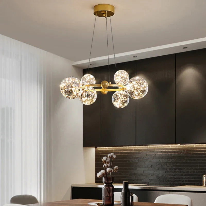lustre nordique moderne étoilé pour un intérieur créatif