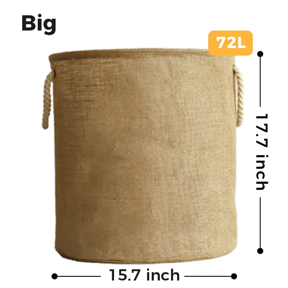 Large Laundry Basket, Waterproof, Freestanding Laundry Hamper, Collapsible Tall Clothes Hamper with Extended Handles for Clothes - vue 8 sur 8