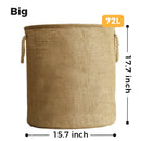 Large Laundry Basket, Waterproof, Freestanding Laundry Hamper, Collapsible Tall Clothes Hamper with Extended Handles for Clothes