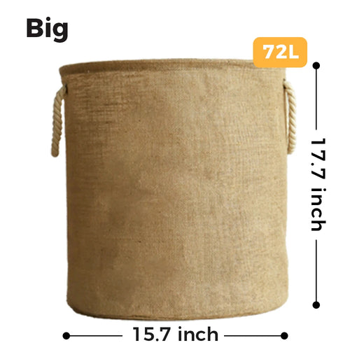 Large Laundry Basket, Waterproof, Freestanding Laundry Hamper, Collapsible Tall Clothes Hamper with Extended Handles for Clothes - vue 9 sur 8
